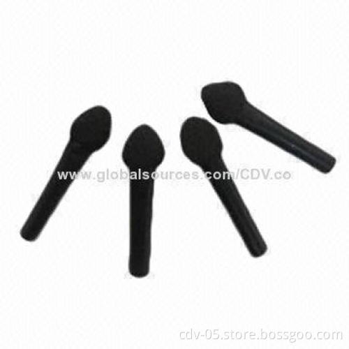 Eye shadow makeup applicators, made of plastic handle and sponge
